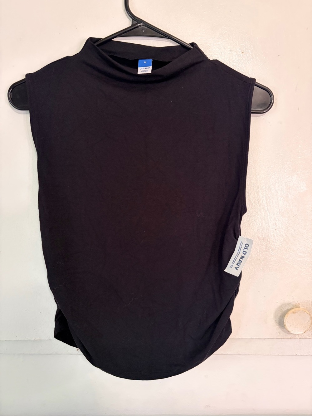 Old Navy Black Sleeveless Mock Neck Tank